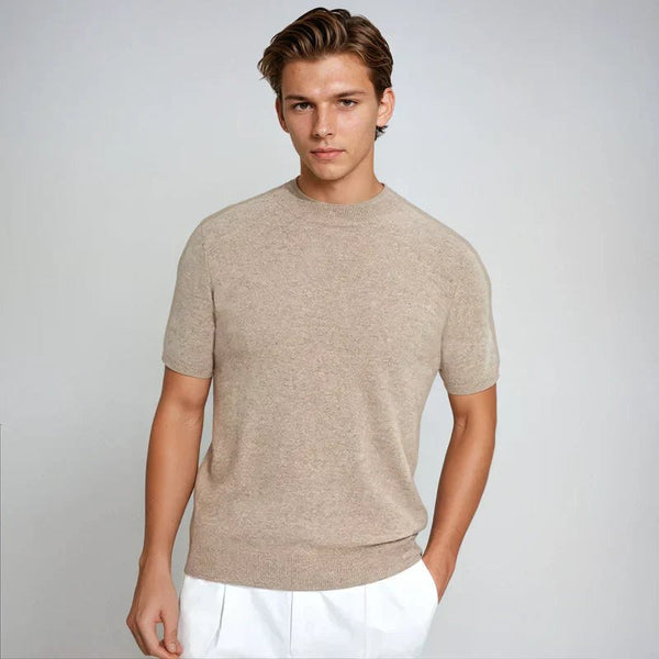 Men’s Luxury Cashwool T-Shirt – Ultra-Soft Wool & Cashmere Blend for Timeless Comfort