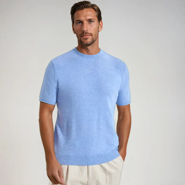 Men’s Luxury Cashwool T-Shirt – Ultra-Soft Wool & Cashmere Blend for Timeless Comfort